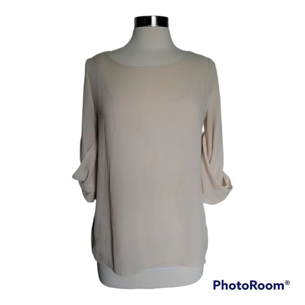 LOVE CULTURE Cream Colored Blouse - M